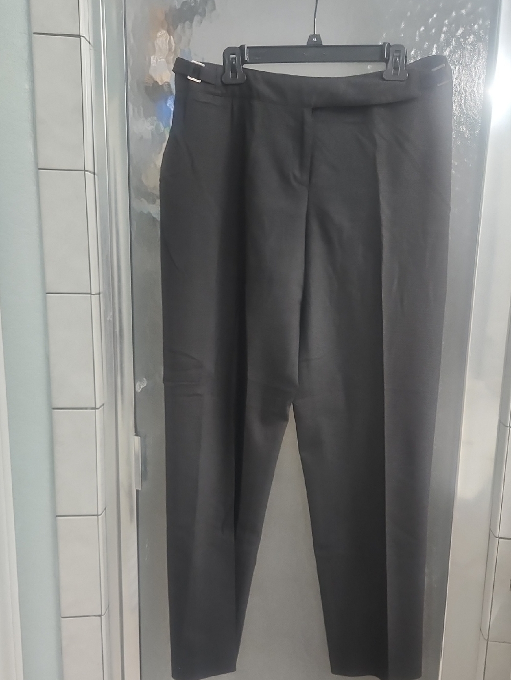 Nine West Black Tailored Straight-Leg Trousers